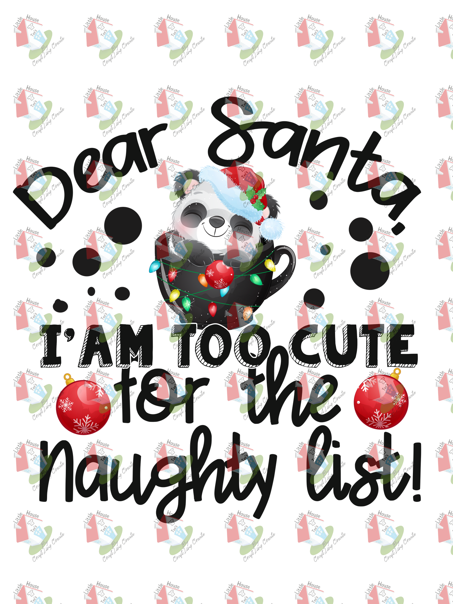 07262 Christmas baby design dear santa a am too cute