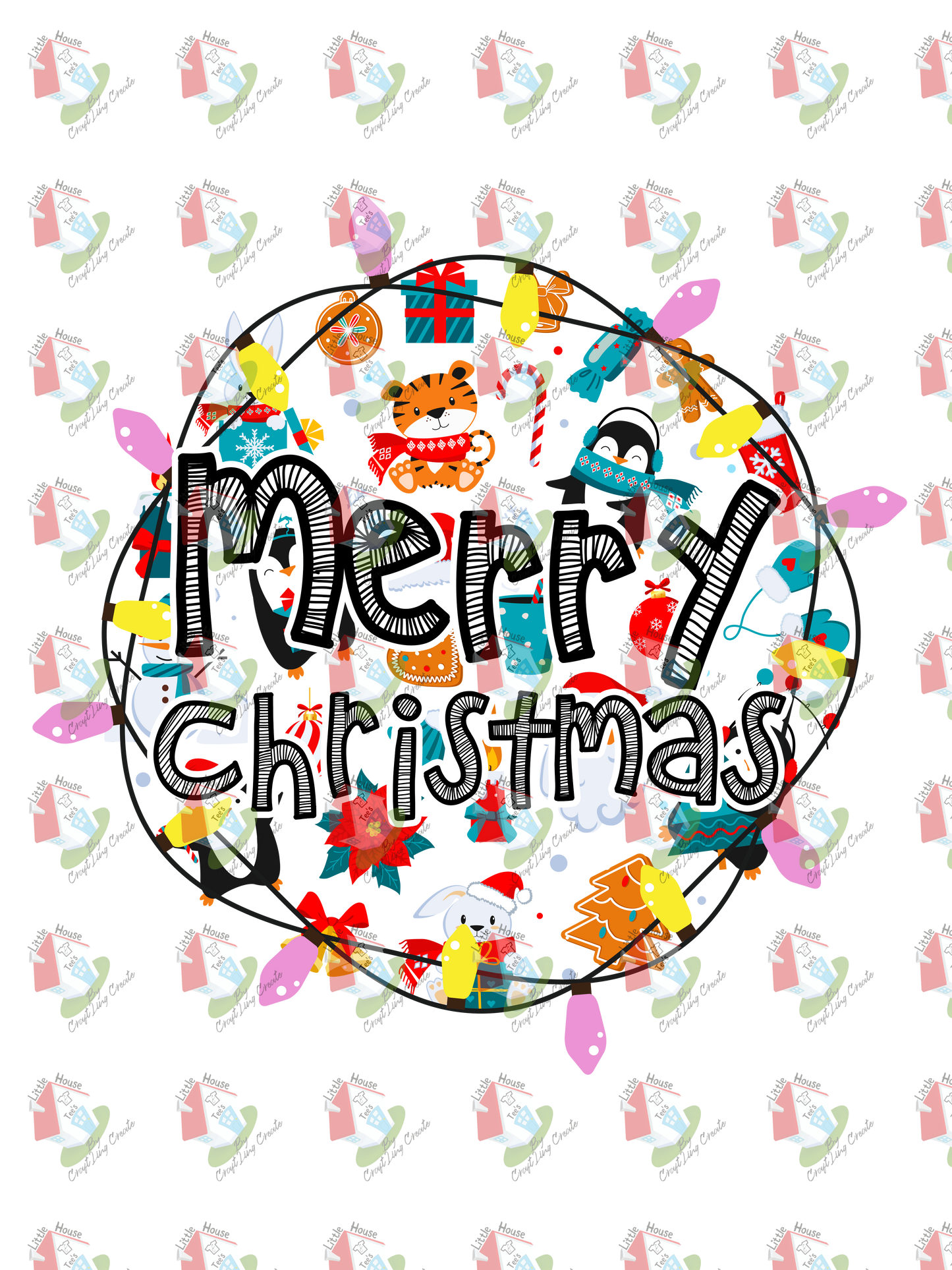 07267 Christmas baby design MERRY CIRCLE