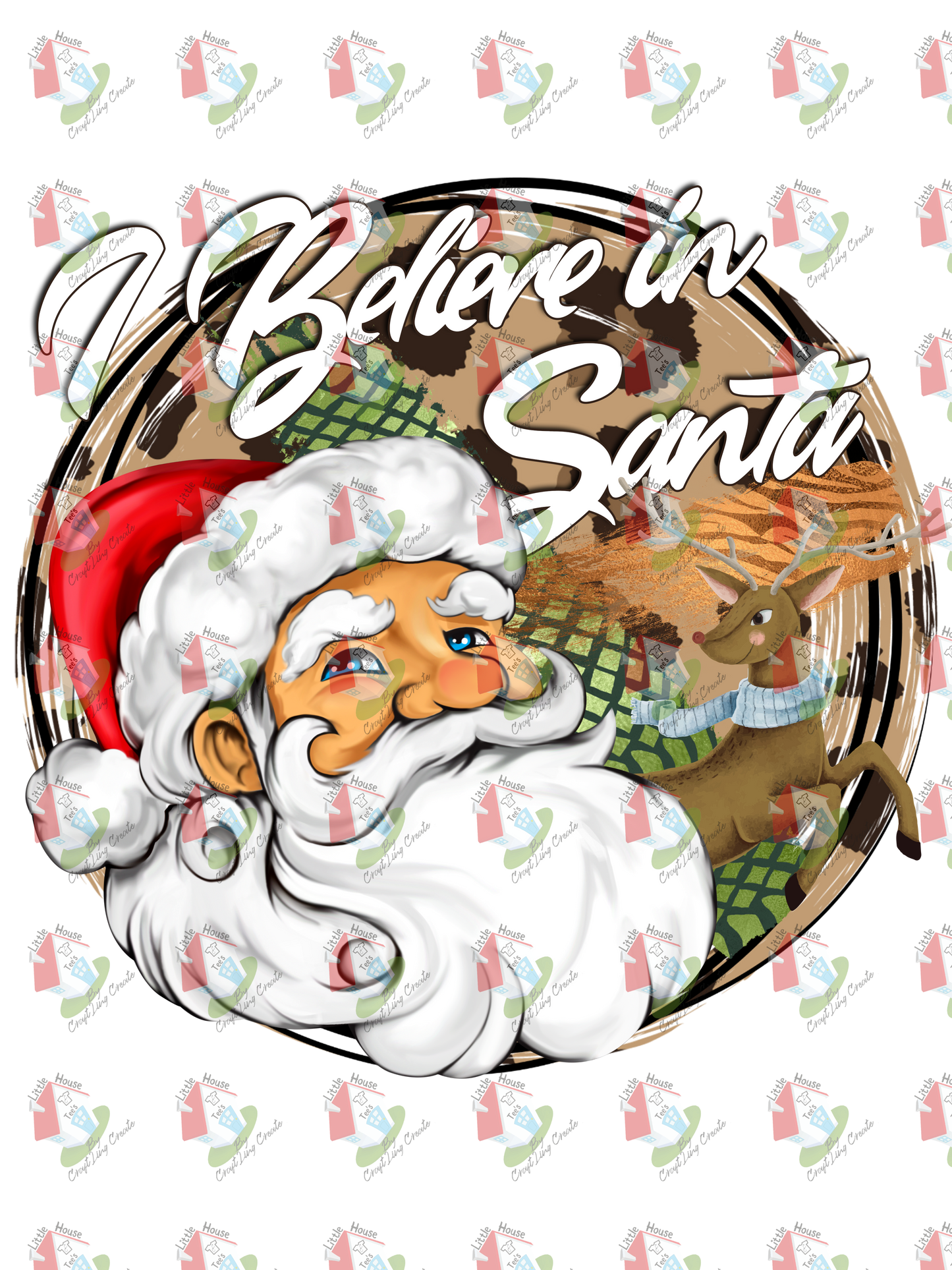 07303 i believe in santa DESIGN t shirt