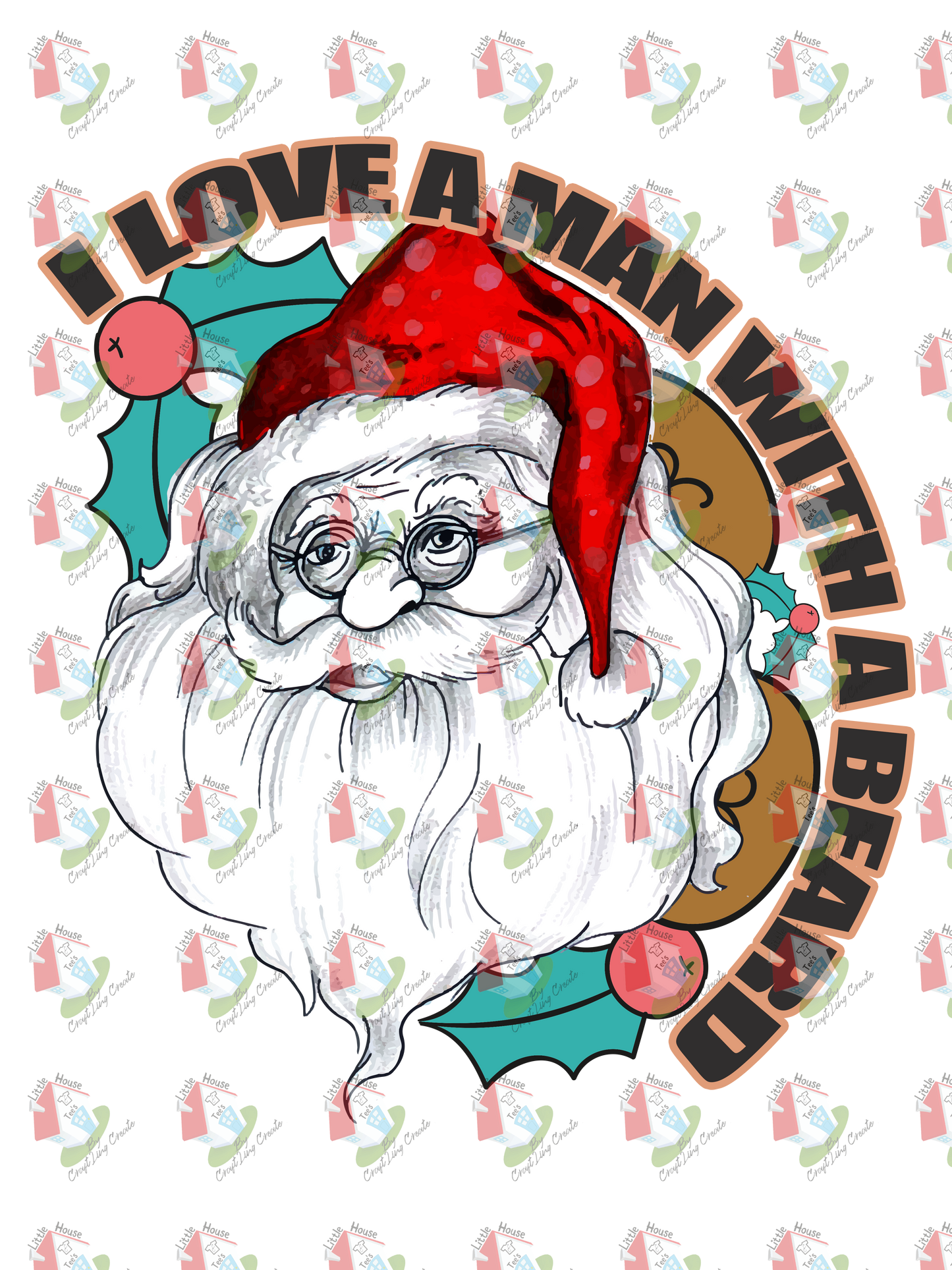 07305 I LOVE MAN WITH A BEARD DESIGN t shirt