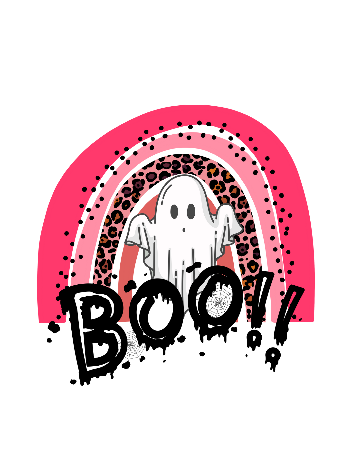 7181 HALLOWEEN boo rainbow DESIGN t shirt