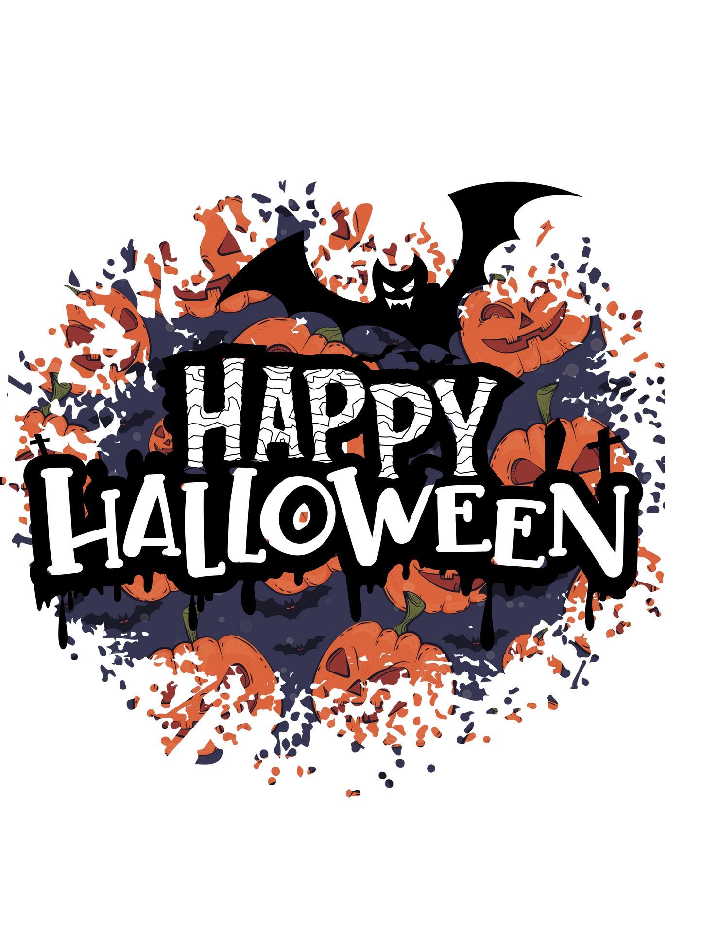 7184 HALLOWEEN happy halloween t shirt design