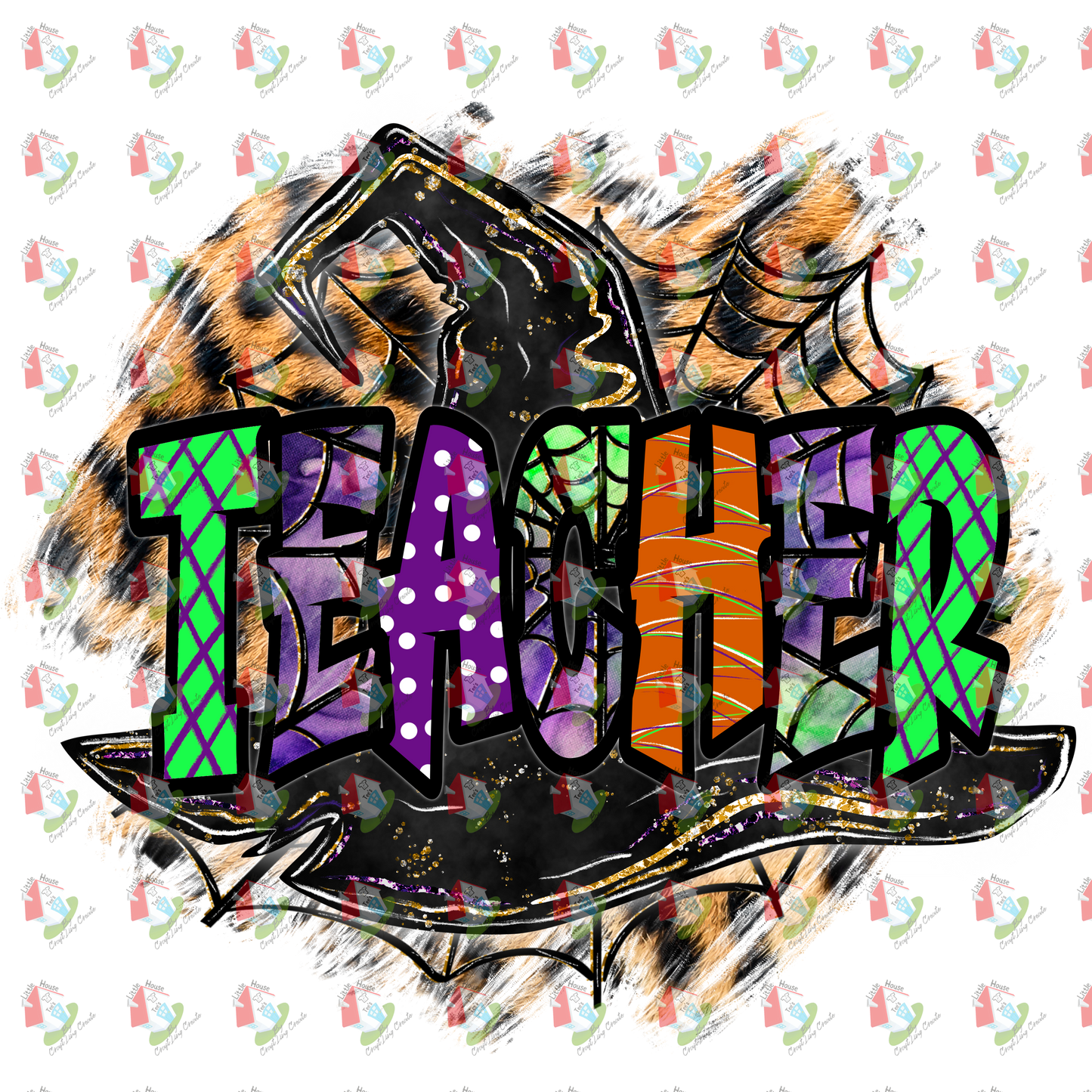 7235 Teachercheetahwitchhat