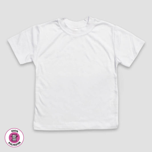 Toddler & Kids T-Shirt – White – 100% Polyester - Laughing Giraffe