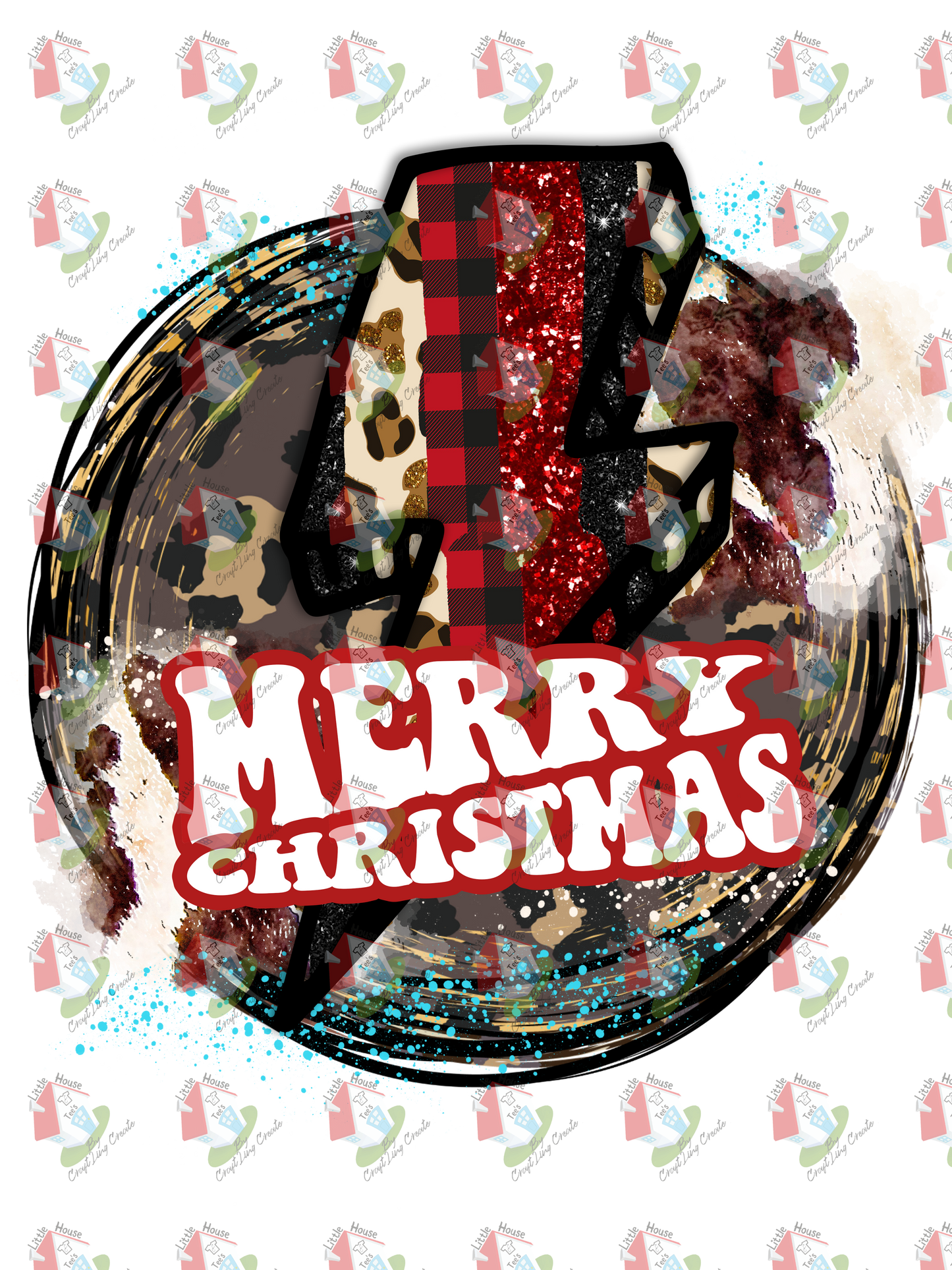 07333 MERRY CHRISTMAS CIRCLE  DESIGN  t shirt