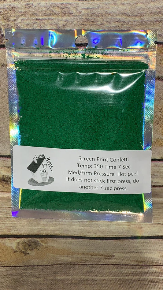 SAMPLE Pouch Christmas Green Confetti