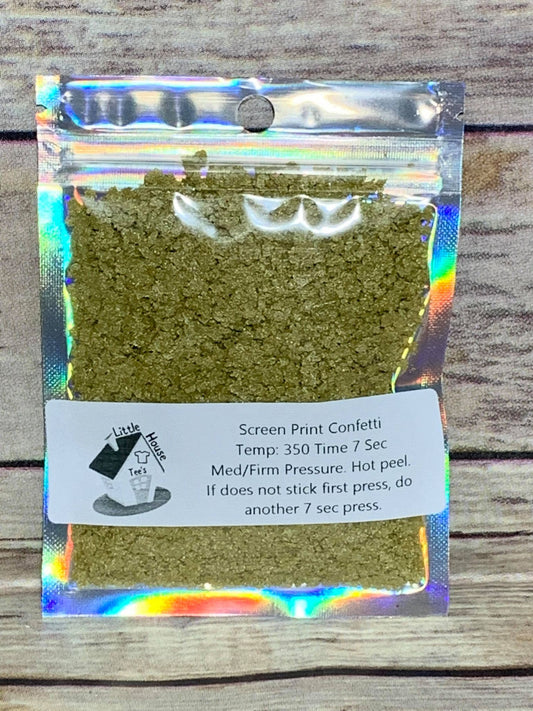 SAMPLE Pouch Shimmer Gold Confetti