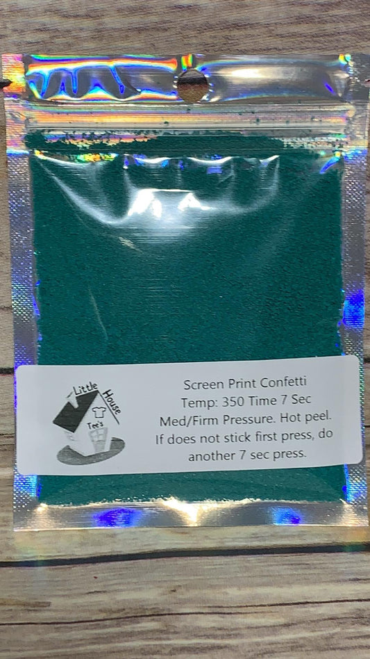 SAMPLE Pouch Teal Confetti