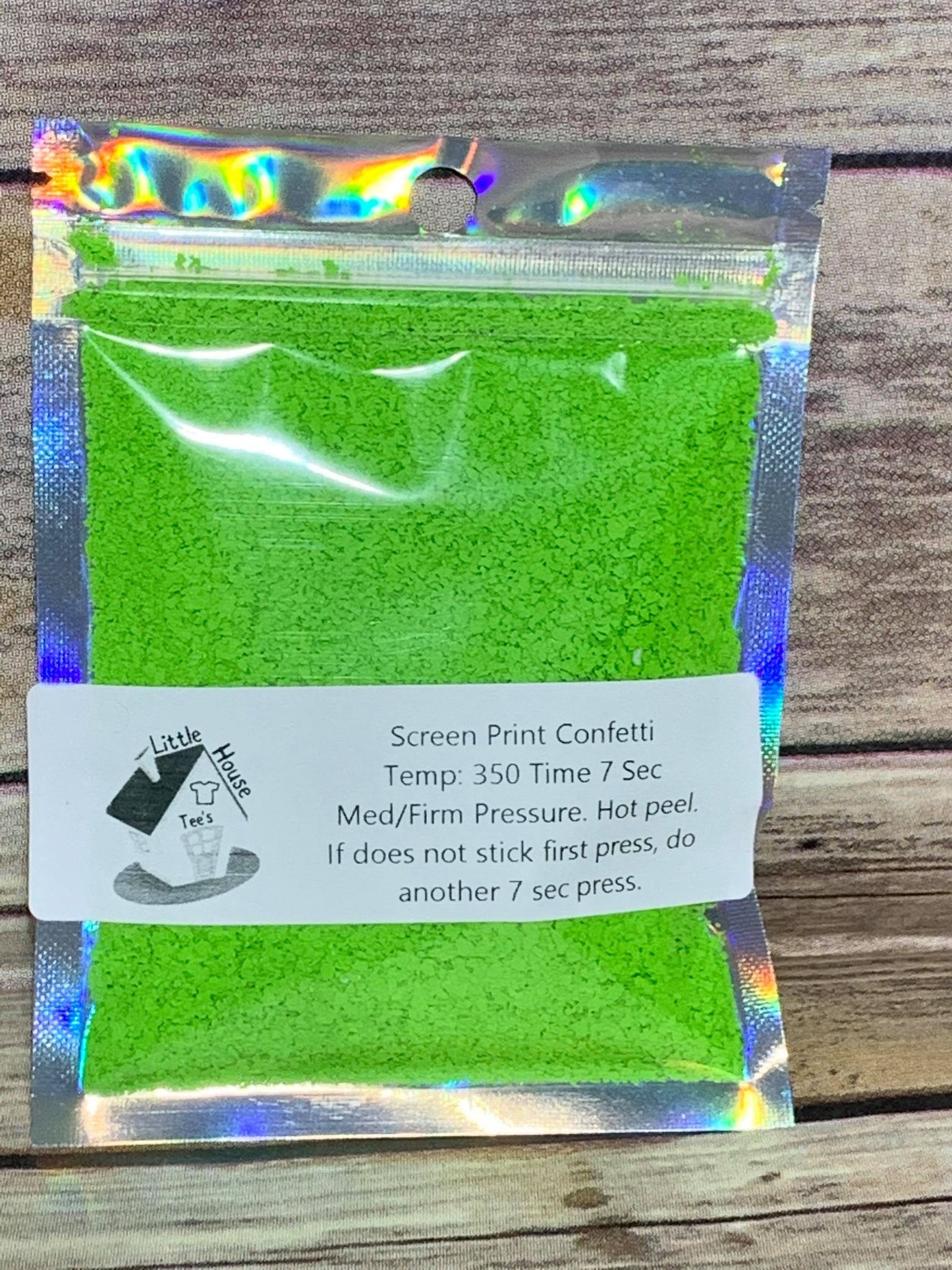 SAMPLE Pouch Lime Green Confetti