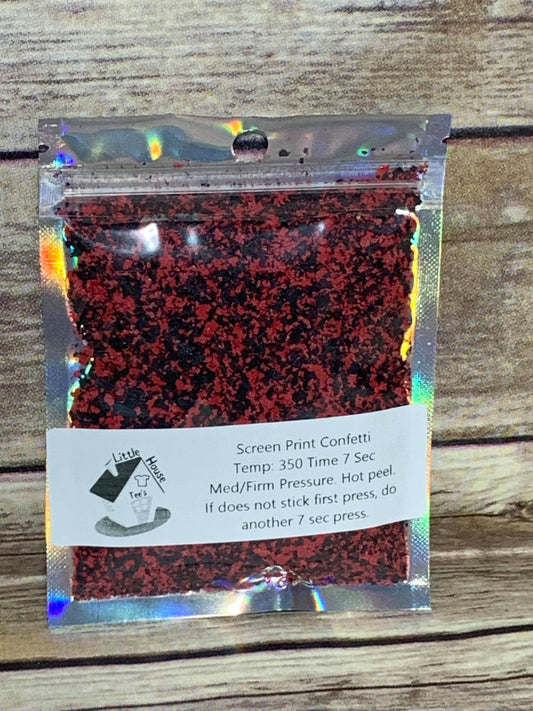 SAMPLE Pouch Red Black MIX Confetti