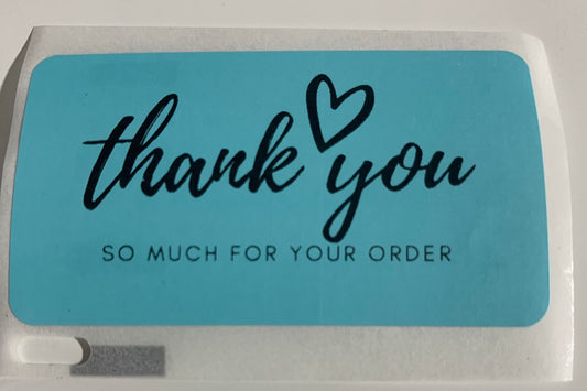 Thank you for your order sticker