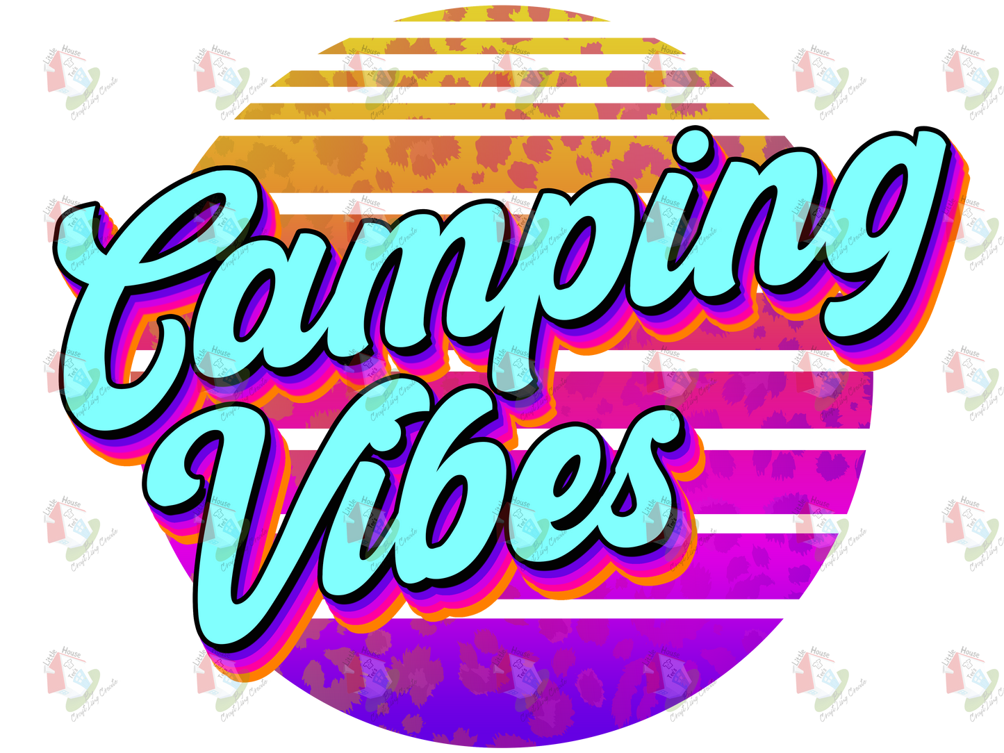 6973 Camping Vibes retro  - DTF