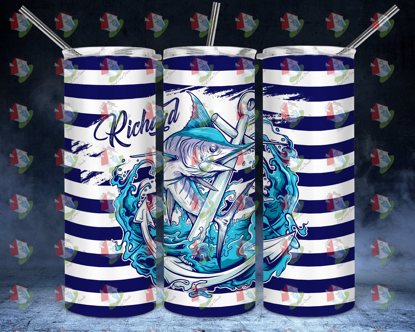 7078 - design 144  anchor fish