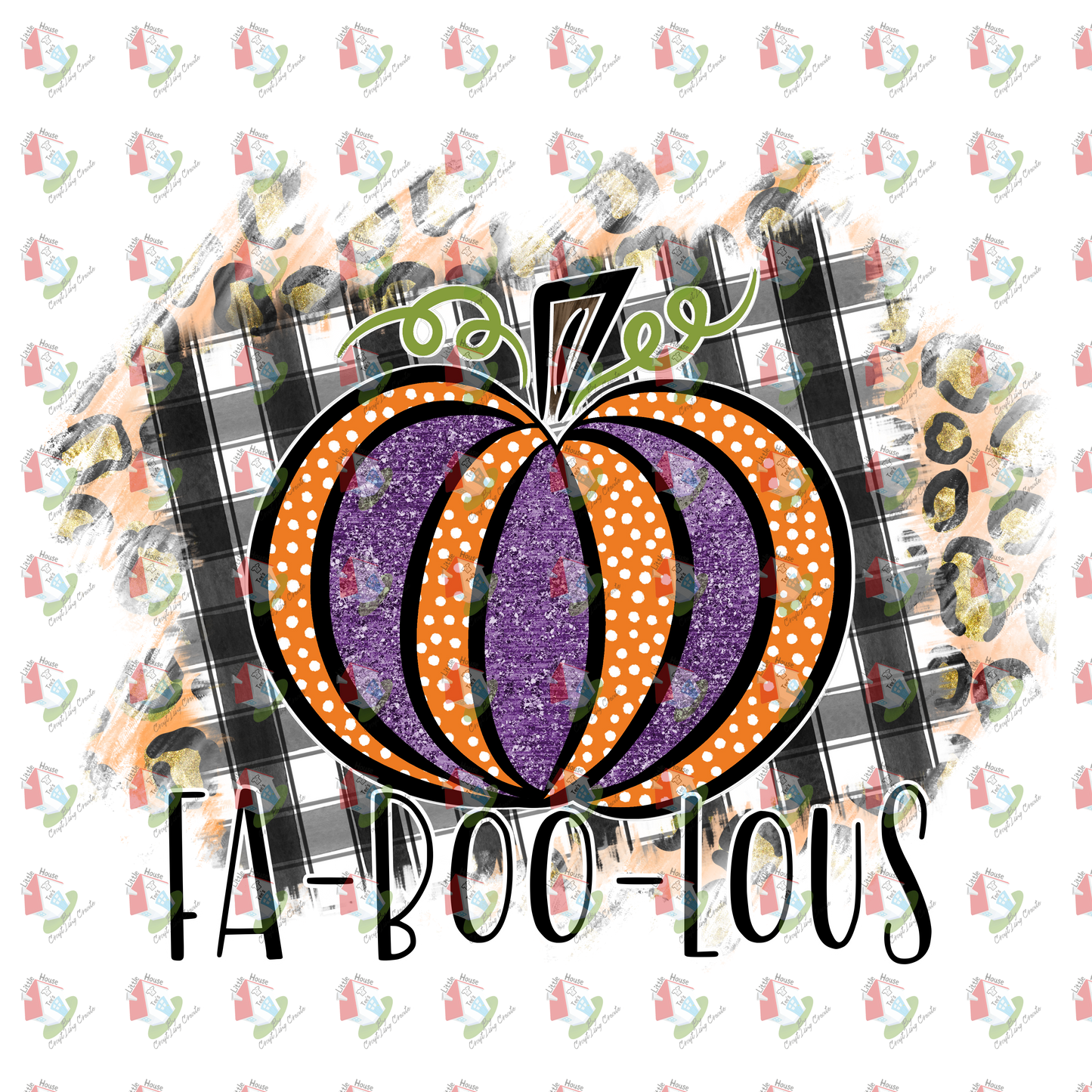 7171 Faboolous plaid pumpkin