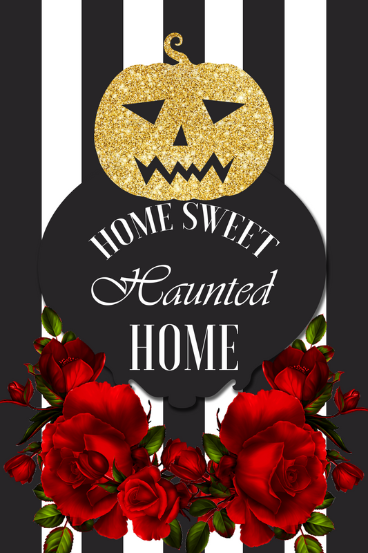 7185 HALLOWEEN haunted home  halloween Garden Flag