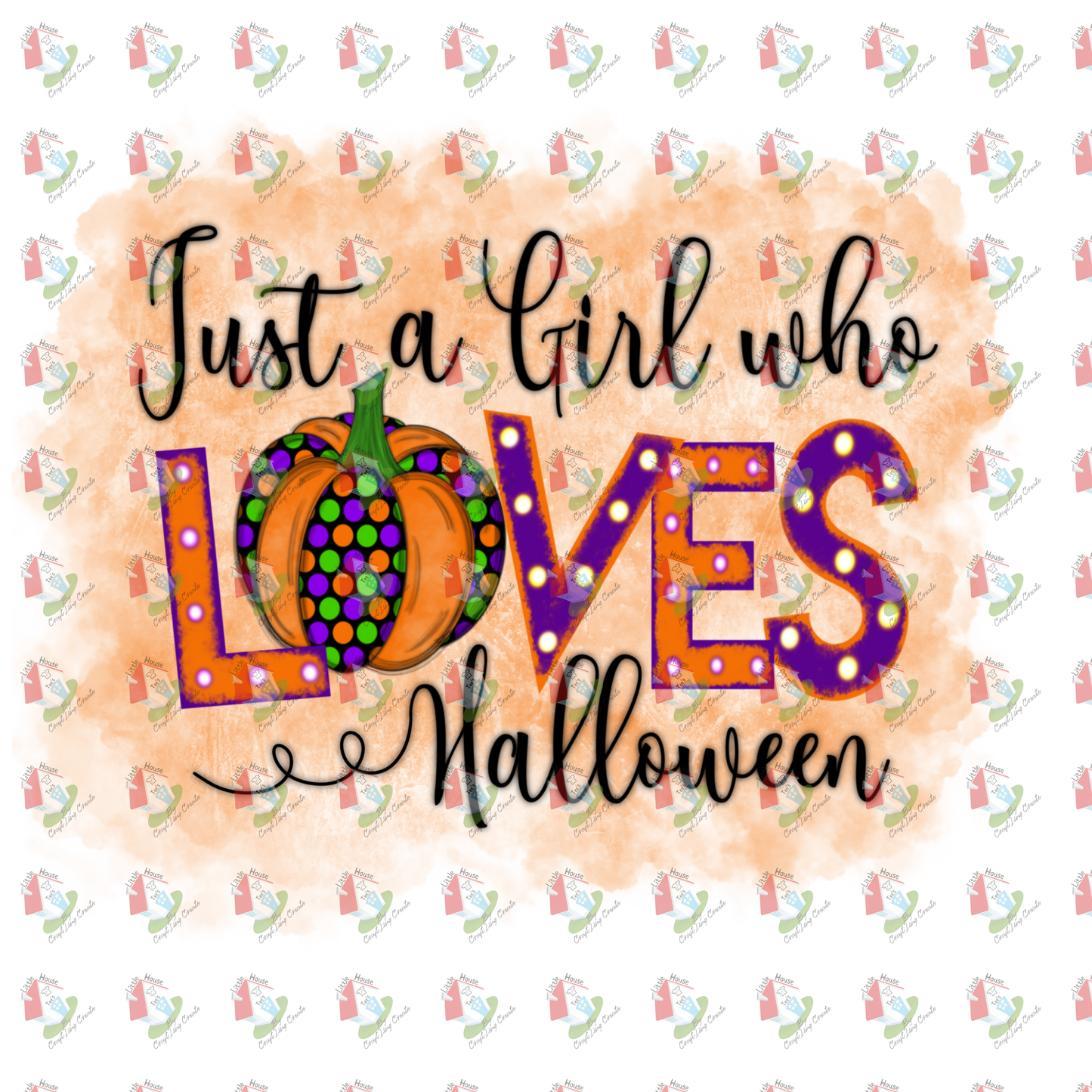 7211 Just a girl who love halloween