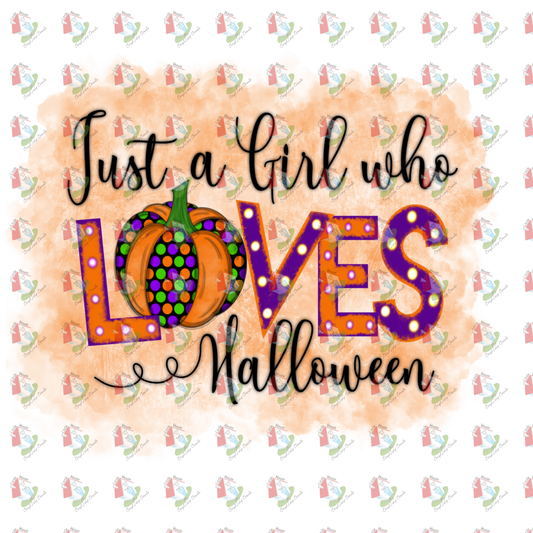 7211 Just a girl who love halloween