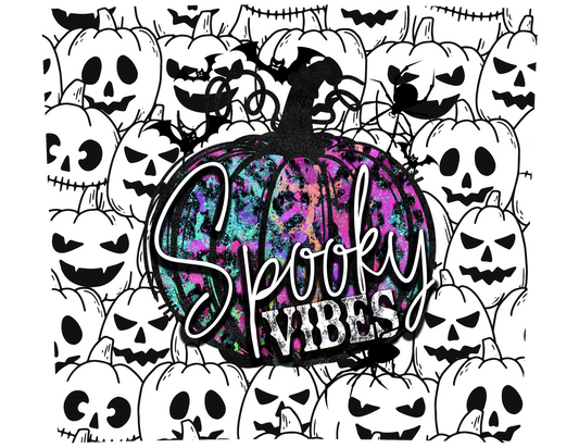 7232 spooky vibes pumpkin  DESIGN  tumbler